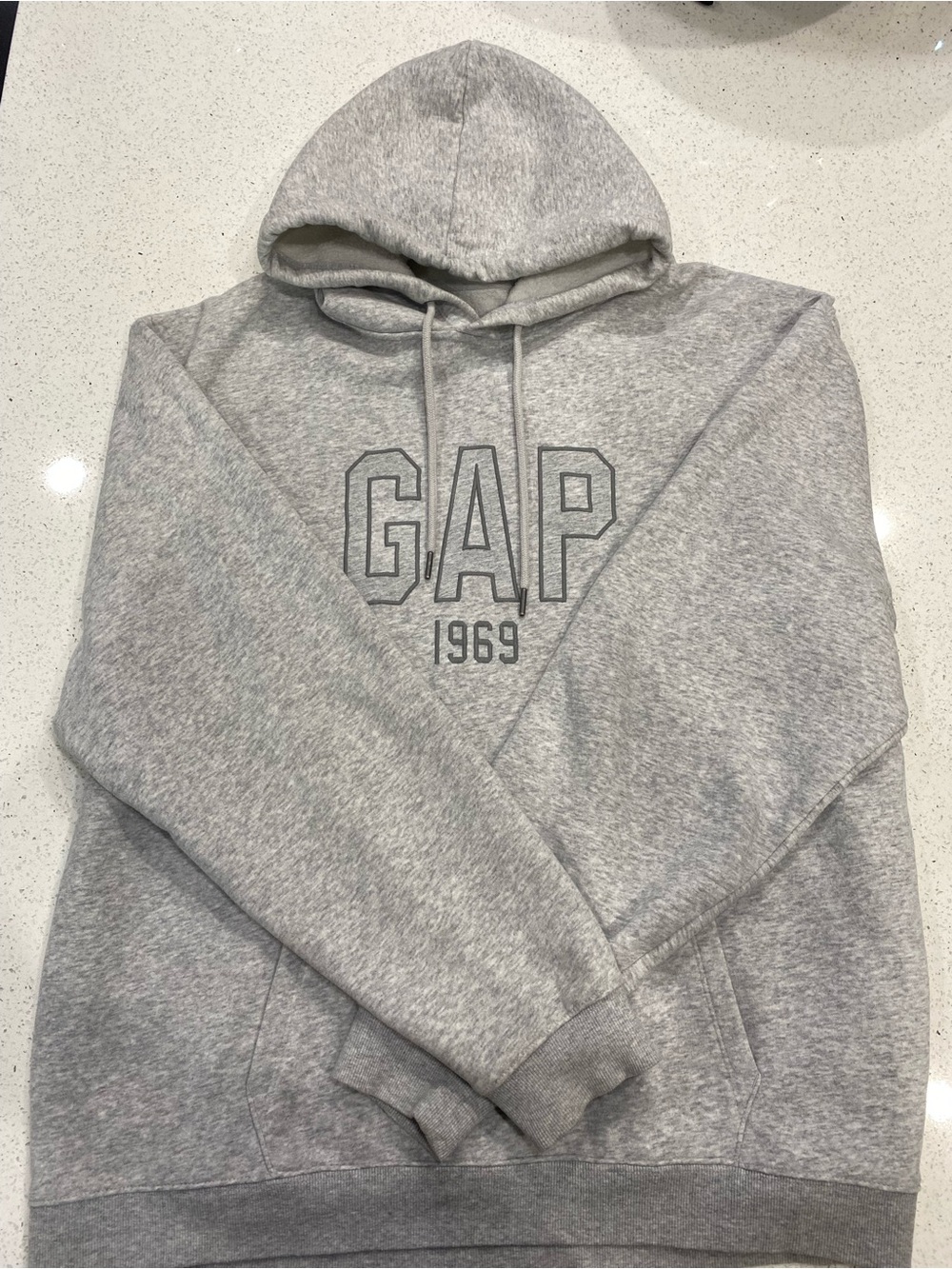 GAP Grey Pullover Hoodie with 1969 Logo
